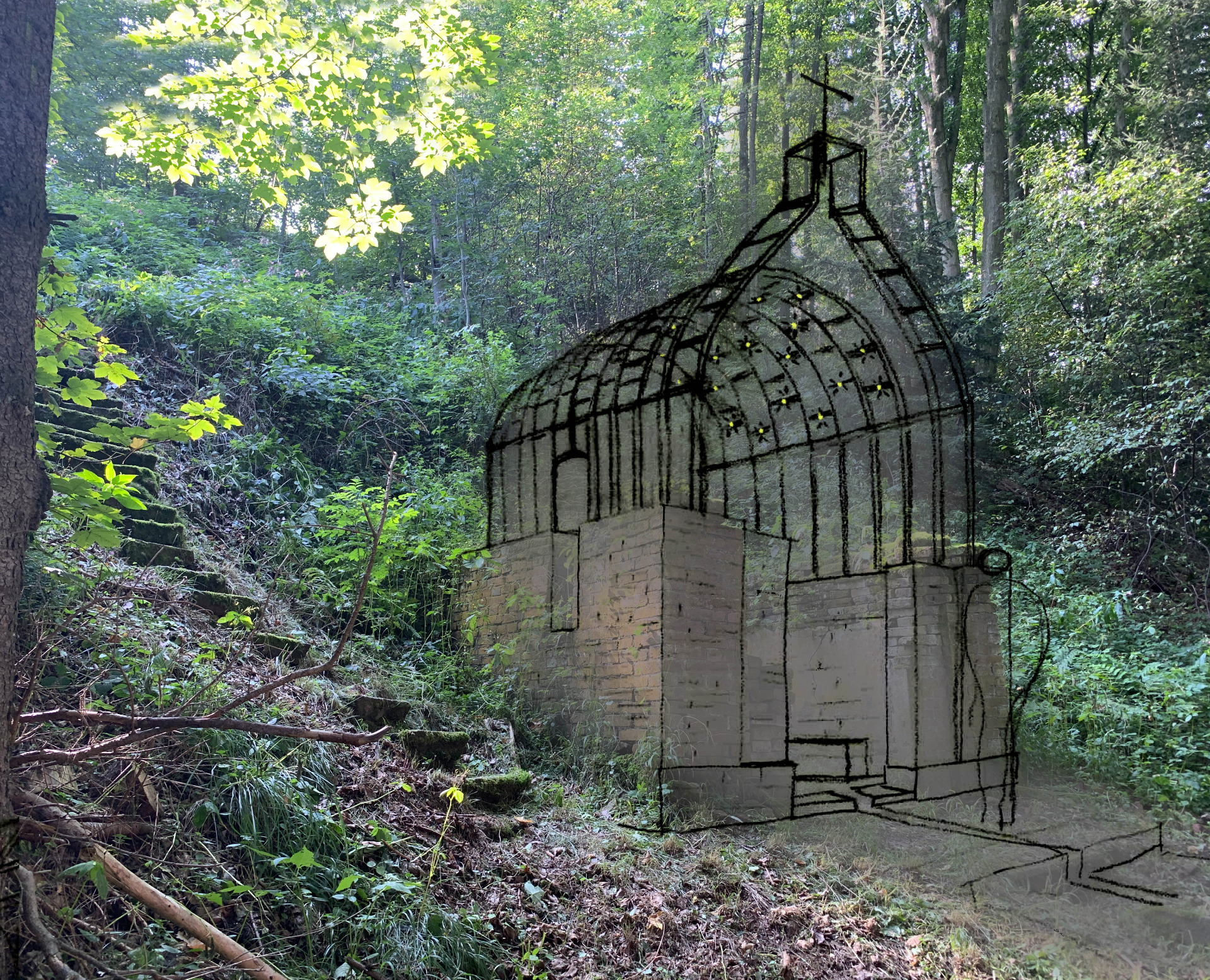 alternativní návrh kaple - 2022