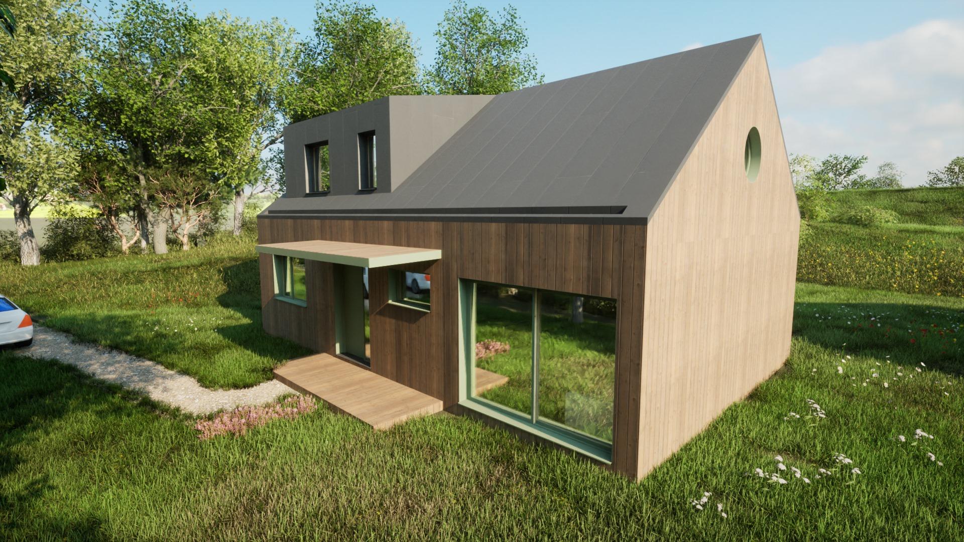 dva rekreační objekty - Nebovidy - spolupráce: atelier Awepa